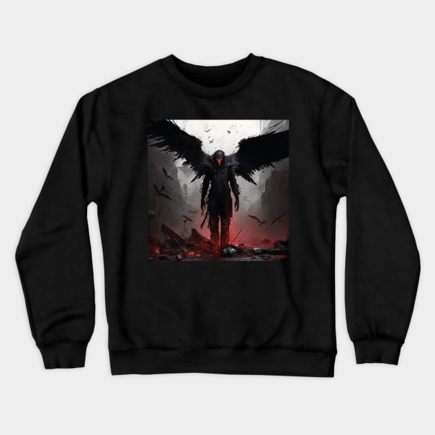 angel Crewneck Sweatshirt by rocknerd